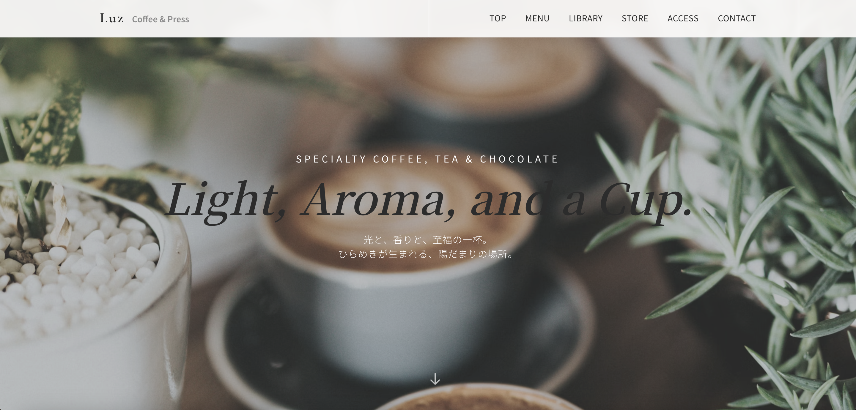 Luz Coffee Website